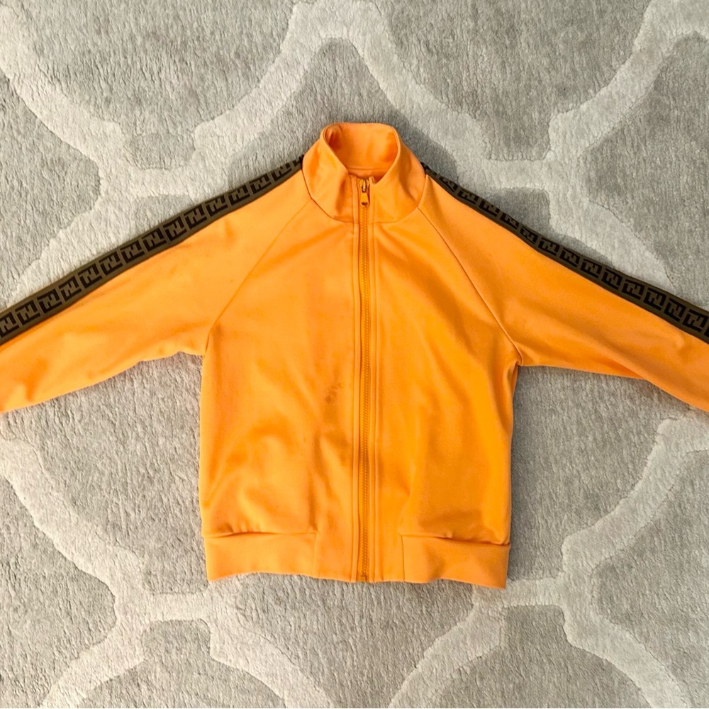 Fendi Kids Vibrant Orange Jacket
